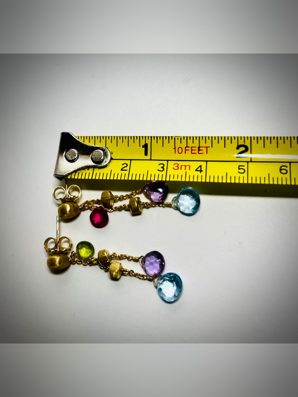 Marco Bicego
18K Yellow Gold Paradise Gemstone Teardrop Double Strand Earrings - Picture 9 of 10